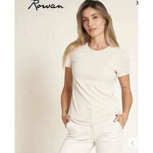 Rowan Tyler Slub Tee XL Cream Bone Beige